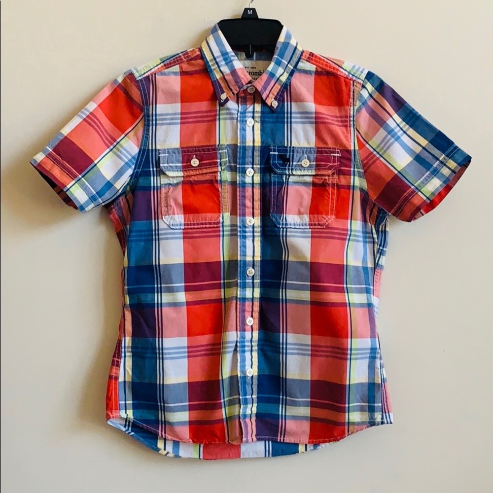 Abercrombie Kids Button-Up Cotton Muscle Shirt
